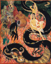The Fiery Underworld, early-mid 20th century.  Creator: Nikolay Kalmakov.