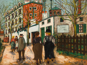 Rue à Ivry, 1924. Creator: Maurice Utrillo.