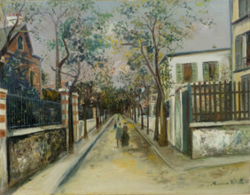 Rue au Pré-Saint-Gervais, ca 1921. Creator: Maurice Utrillo.
