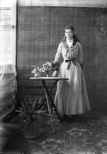 Portrait of lady - unknown, c1900s. Creator: Robert Augustus Henry L'Estrange.