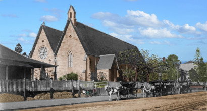 St John's Pro-Cathedral, Brisbane, Queensland, c1885. Creator: Robert Augustus Henry L'Estrange.