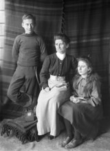 Robert Augustus Henry L'Estrange's family from left Frederick Robert L'Estrange (son)..., 1906. Creator: Robert Augustus Henry L'Estrange.