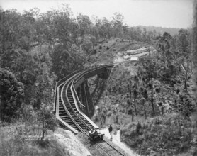 Toowoomba Range between Highfields and Ballard's Camp, c1894. Creator: Poul C Poulsen.