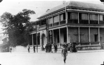 Bank of New South Wales on the corner of Queen and George Streets Brisbane, c1888. Creator: Unknown.