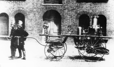 Early Fire Engine, c1890s. Creator: Unknown.