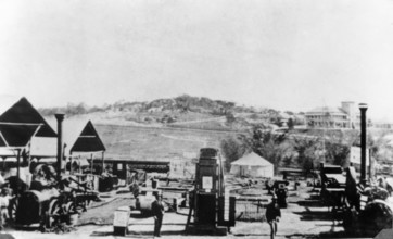 Machinery Hill, First Brisbane Exhibition, 1876. Creator: Unknown.