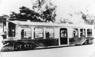 Electric tram, c1900s. Creator: Unknown.