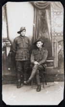 Unknown soldiers, presumably friends of Bernard Laurence 'Barney' Nugent. Creator: Murphy.