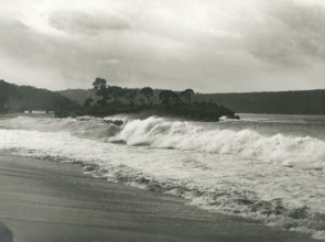 Rough seas at Balmoral Beach, 1960s. Creator: Unknown.