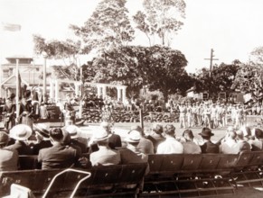 Opening ceremony, Garden of Remembrance, Mosman Park, 1952. Creator: Unknown.