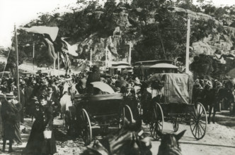 Opening of the tram service to The Spit, 1900. Creator: Unknown.