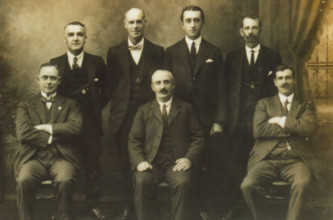 Executive Committee of the Metropolitan Miniature Rifle Clubs Union. Creator: Unknown.