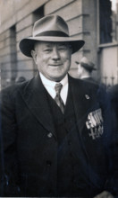 Captain Frank Page MC, Anzac Day march, year unknown. Creator: Unknown.