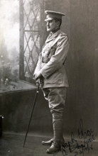 Captain Frank Page MC, photographed in 1915. Creator: Unknown.