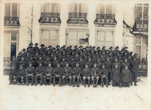 Group photo of 1st Battery, 1st Australian Field Artillery Brigade, 5 February 1919. Creator: Unknown.