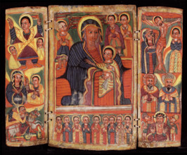 Triptych: Icon of the Virgin Mary, late 17th century. Creator: Unknown.