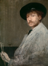 Arrangement in Gray: Portrait of the Painter, c1872. Creator: James Abbott McNeill Whistler.