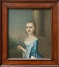 Portrait of Amarinthia Elliott, c1748. Creator: Jeremiah Theus.