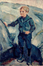 Boy in Blue, c1900. Creator: Edvard Munch.