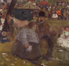 Pentecost Holiday Fair near Cracow, 1906. Creator: Witold Wojtkiewicz.