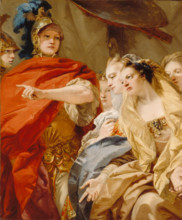 The Women of Darius Invoking the Clemency of Alexander, between 1750 and 1753. Creator: Giovanni Domenico Tiepolo.