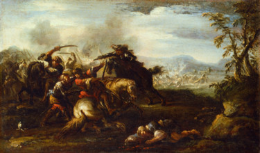 A Battle Scene, 17th century. Creator: Jacques Courtois.