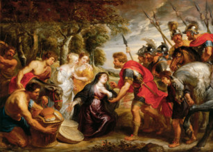 The Meeting of David and Abigail, between 1625 and 1628. Creator: Peter Paul Rubens.