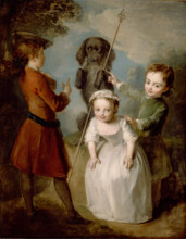 Playing Soldier, c1743. Creator: Philippe Mercier.