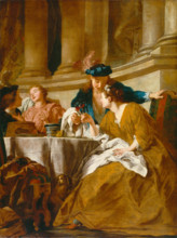 Luncheon with Figures in Masquerade Dress, 1725. Creators: Jean Francois de Troy, Workshop of Jean François de Troy.
