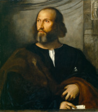 Portrait of a Bearded Man, c1515. Creator: Titian's School.