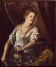 Judith and Her Maidservant with the Head of Holofernes, c1570. Creator: Titian.