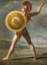 Roman Warrior, 1824. Creator: Workshop of Jacques Louis David.