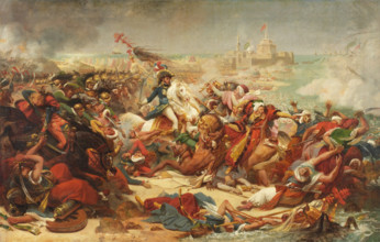 Murat Defeating the Turkish Army at Aboukir, (c1805).  Creator: Antoine-Jean Gros.