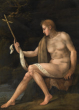 Saint John the Baptist in the Wilderness, early to mid-16th century. Creator: Bacchiacca.
