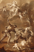 Martyrdom of Saint Peter Martyr, c1727. Creator: Felice Torelli.