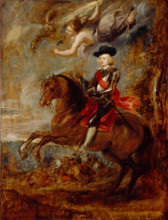 Archduke Ferdinand, Cardinal-Infante of Spain, at the Battle of Nordlingen, 1635. Creator: Peter Paul Rubens.