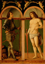 Saint George and Saint Sebastian, c1507 - 1510. Creator: Andrea Solario.