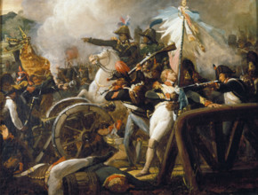 Battle on a Bridge, c1820-1870. Creator: Jean-Victor Schnetz.