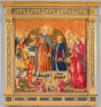 Tobias and Three Archangels, 1471. Creator: Neri di Bicci.