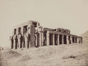 Remains of the Hypostyle Hall of the Ramesseum. Luxor, Wes, 19th century. Creator: Anon.