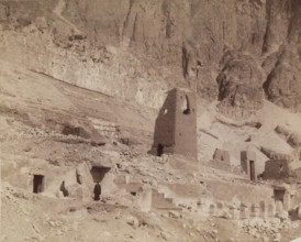 Deir el Bahri, Mortuary Temple of Queen Hatshepsut. Luxor, West Bank (Thebes), 19th century. Creator: Anon.