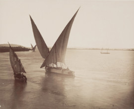 Boats on the Nile, 19th century. Creator: Anon.