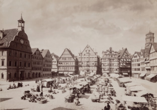 Nuremberg Market, between 1850 and 1895. Creator: Anon.