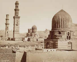 Tombs of the Mameluks, Cairo, 19th century. Creator: Maison Bonfils.