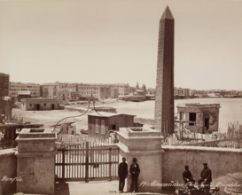 Cleopatra's Needle, Alexandria, 19th century. Creator: Maison Bonfils.