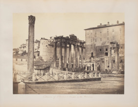 Column of Phocas and Temples in the Forum, between 1811 and 1872. Creator: Robert MacPherson.