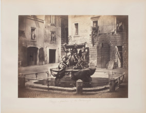 Piazza and Fountain of the Tartarughe, between 1811 and 1872. Creator: Robert MacPherson.