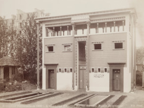 Egyptian House, Habitations of Man, Universal Exposition, Paris, 1889. Creator: Unknown.