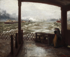 Wake of the Ferry, No. 1, 1907. Creator: John Sloan.