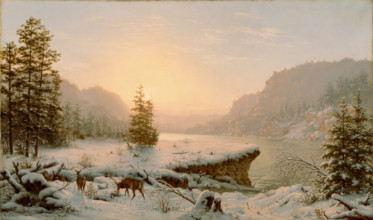 Winter Landscape, 1878. Creator: Mortimer L Smith.